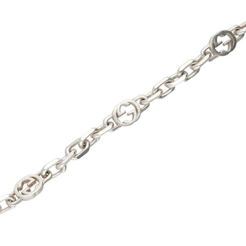 GUCCI グッチ/インターロッキンクGロゴチェーンブレスレット/620798 J8400 8106//★738FI/Bランク/06