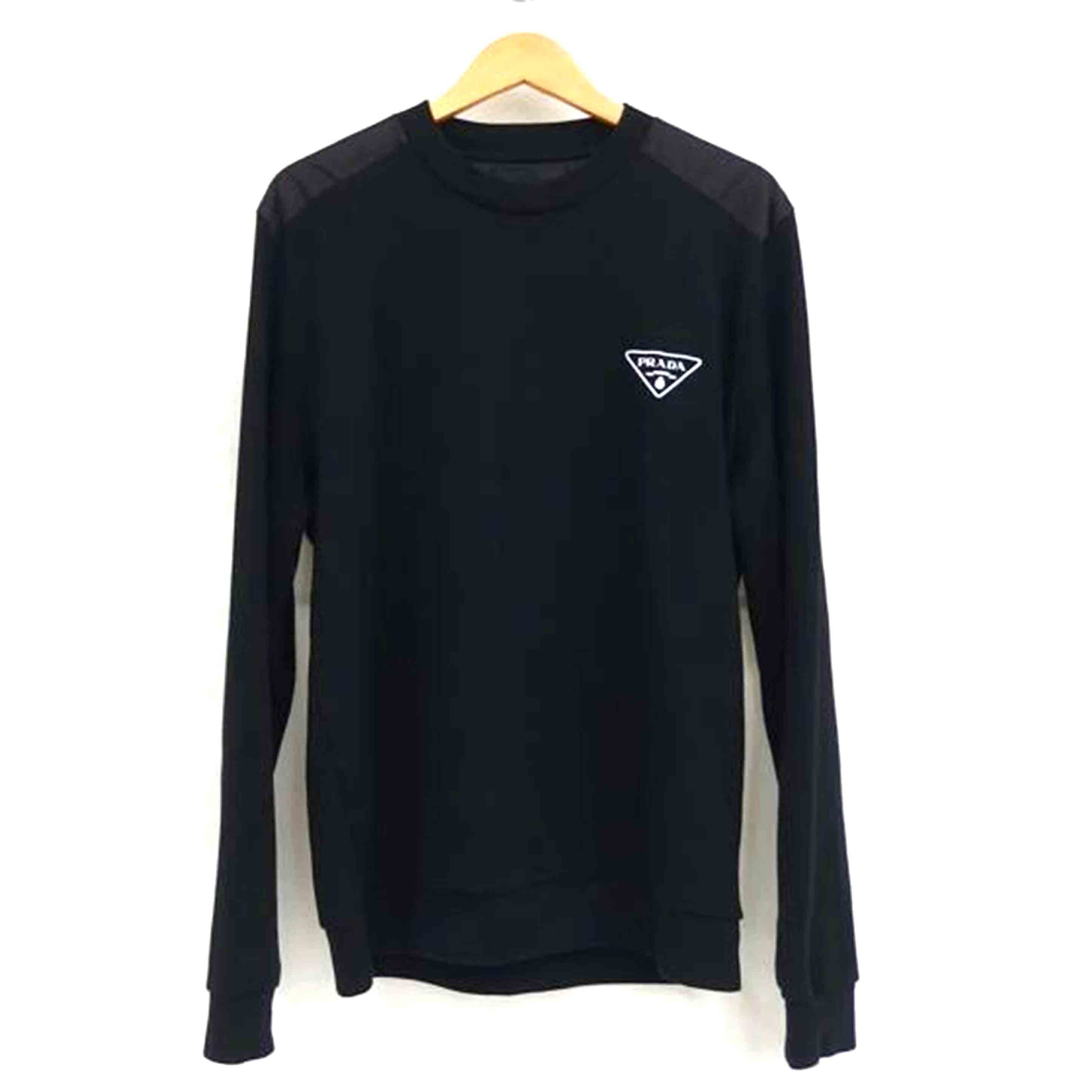 PRADA　 プラダ/ロゴスウェットシャツ／ブラック/CN 185/108 A//Bランク/82