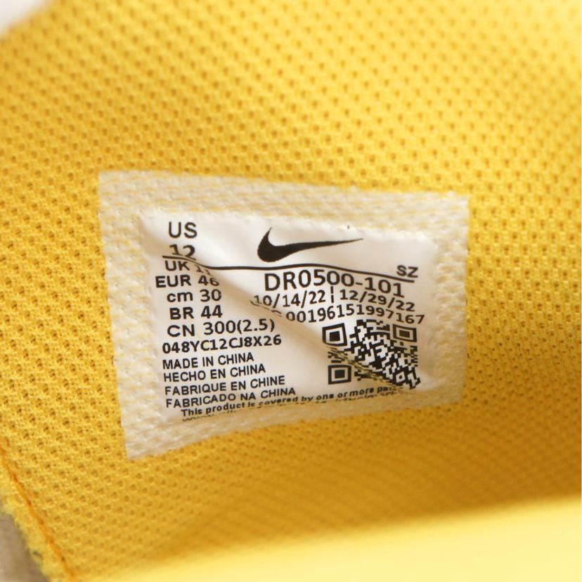 NIKE ナイキ/×OFF－WHITE　AIR　FORCE　1　MID　SP　White　and　Varsity　Maize/DR0500-101//Bランク/05