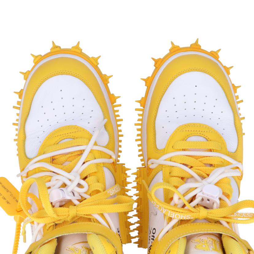 NIKE ナイキ/×OFF－WHITE　AIR　FORCE　1　MID　SP　White　and　Varsity　Maize/DR0500-101//Bランク/05