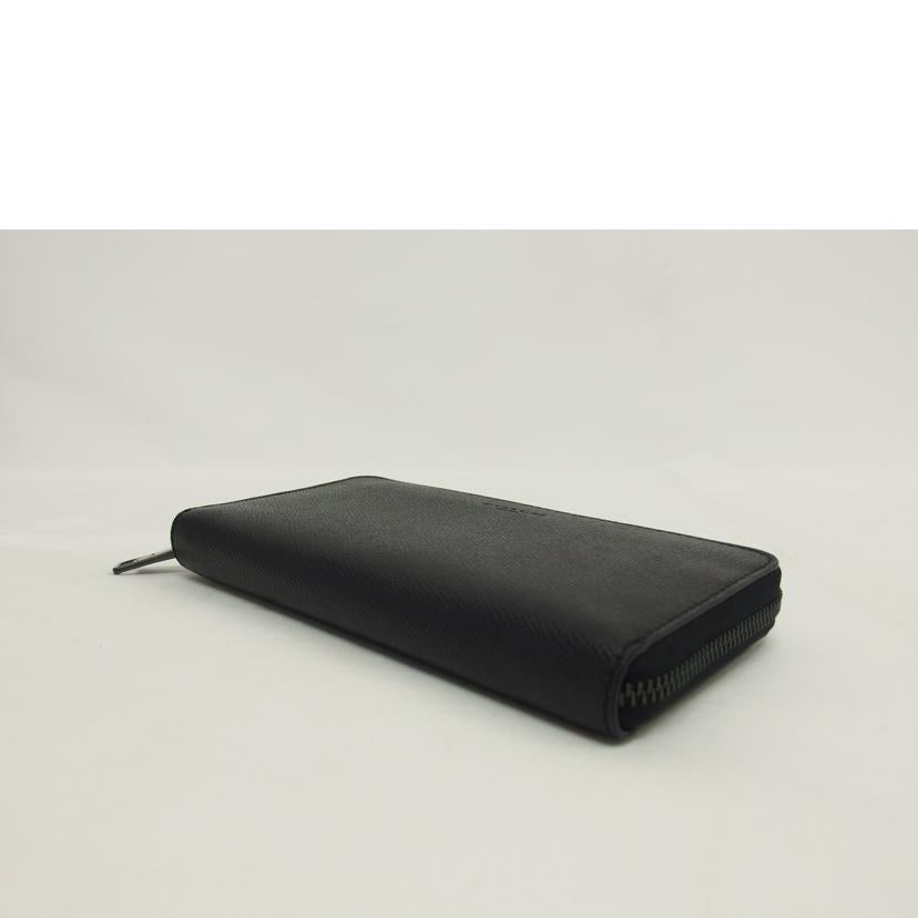 COACH コーチ/クロスグレインレザー／ラウンドファスナー長財布／ブラック/58107//M22**/Aランク/04