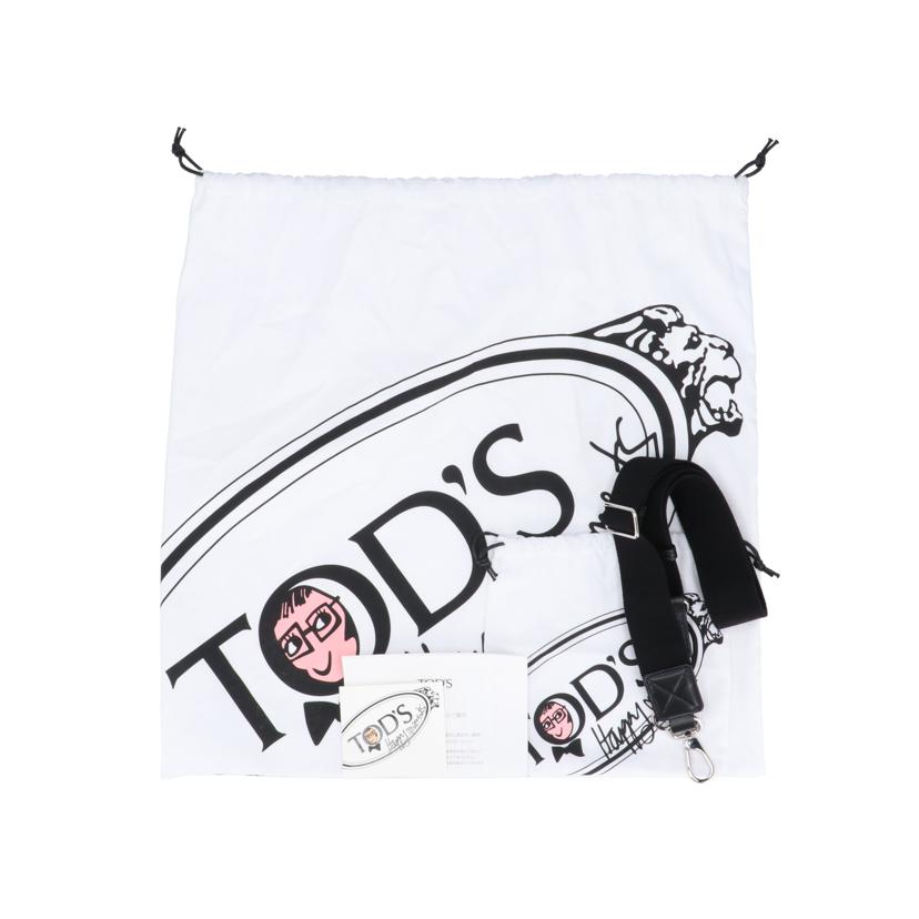 TOD’S トッズ/レザーパネルツートンジャガード2WAYバッグ//SAランク/91