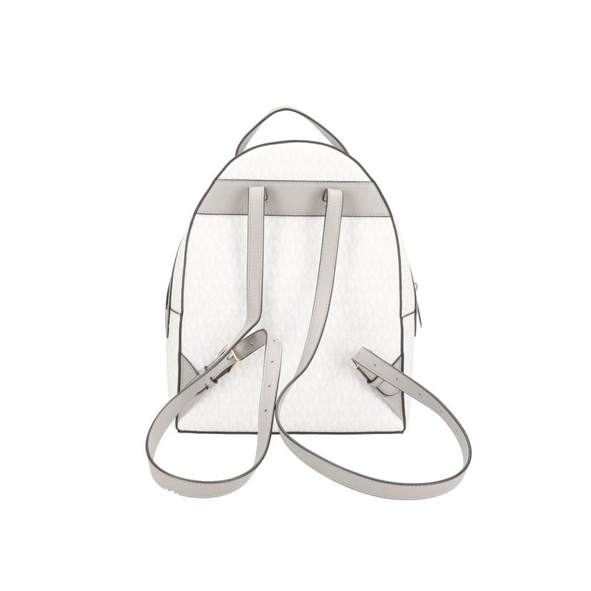 MICHAEL KORS マイケルコース/レザーロゴ柄ミディアムバックパック 白/35F3G6HB6V//ABランク/42