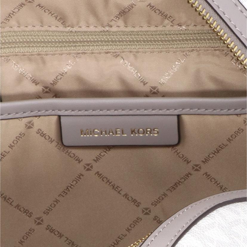 MICHAEL KORS マイケルコース/レザーロゴ柄ミディアムバックパック 白/35F3G6HB6V//ABランク/42