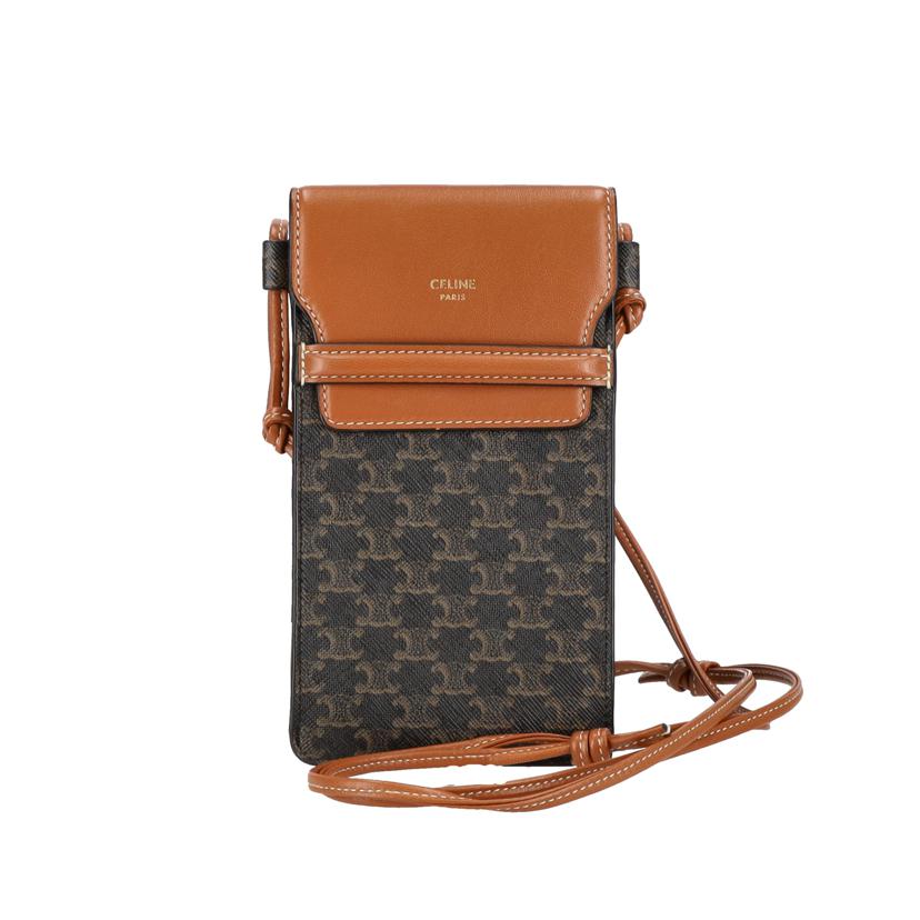 CELINE セリーヌ/トリオンフモバイルショルダー　/0G332CQD.04LU//S.G******/Aランク/78