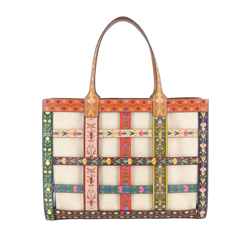 TORY　BURCH トリーバーチ/エラウーブンケージトート//Aランク/78