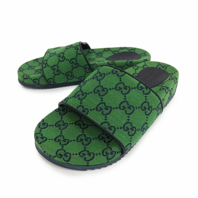 GUCCI グッチ/GG　キャンパスサンダル／グリーン/663660//ABランク/82