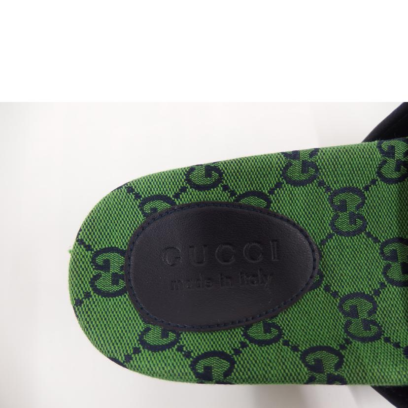 GUCCI グッチ/GG　キャンパスサンダル／グリーン/663660//ABランク/82