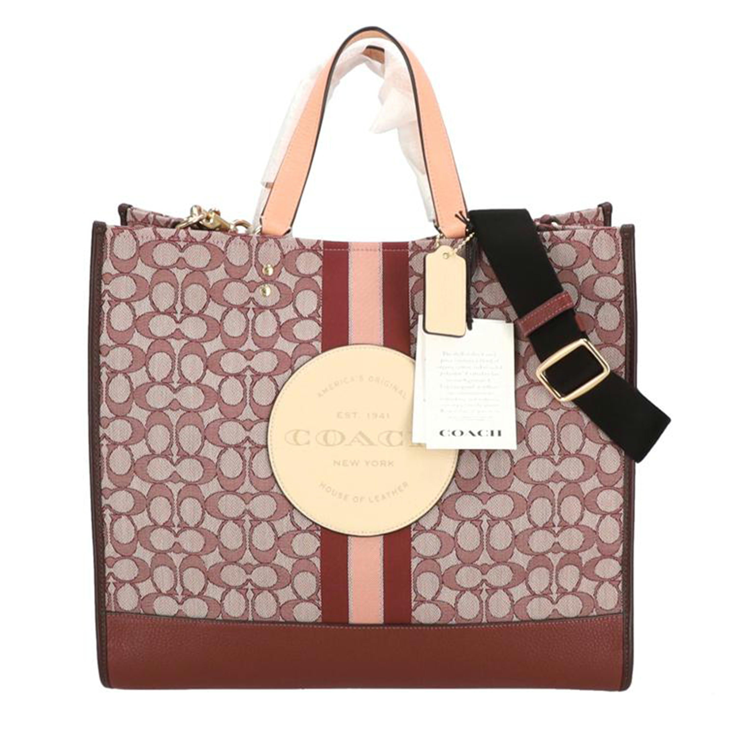 COACH コーチ/シグネチャー×ストライプデンプシートート40/C8418//F22**/SAランク/78