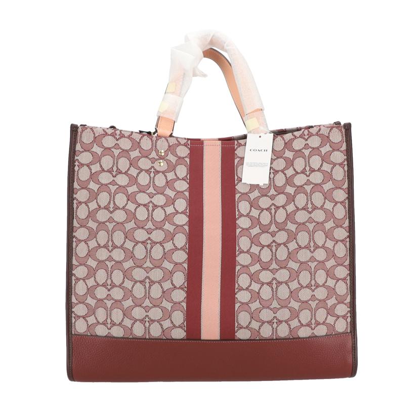 COACH コーチ/シグネチャー×ストライプデンプシートート40/C8418//F22**/SAランク/78