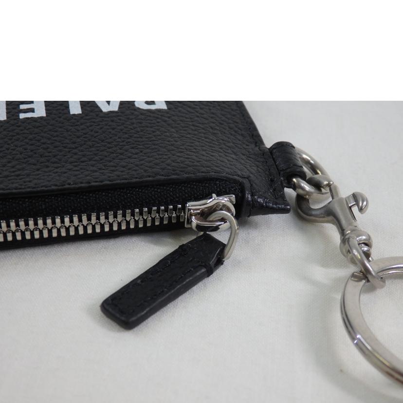 BALENCIAGA バレンシアガ/カードケース／ネックストラップ／キーリング付き／黒/594548//Aランク/84