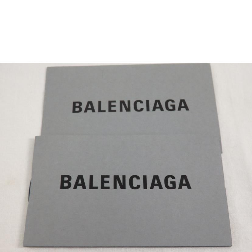 BALENCIAGA バレンシアガ/カードケース／ネックストラップ／キーリング付き／黒/594548//Aランク/84