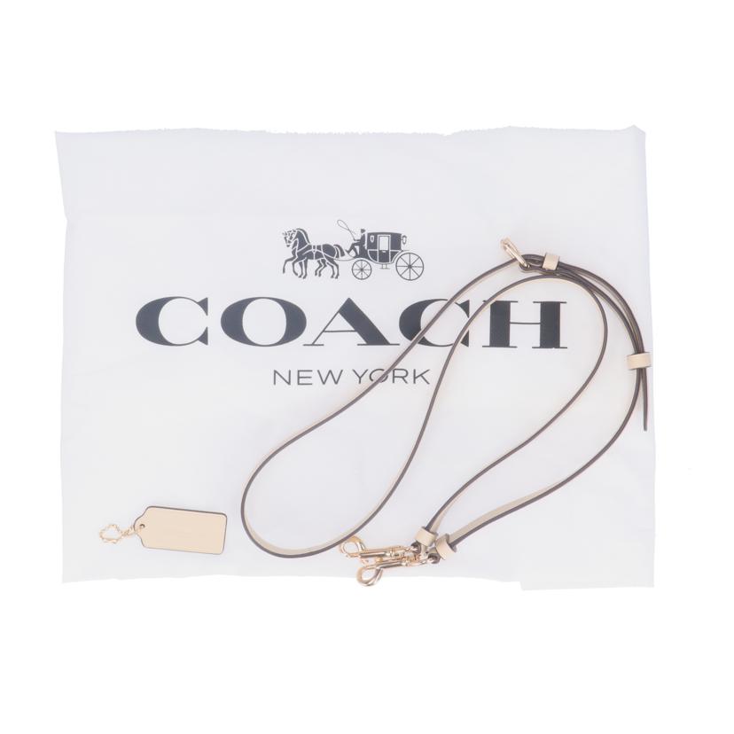 COACH ｺｰﾁ/シグネチャー2Wayハンド／アイボリー/F2348//CH2**/Bランク/93