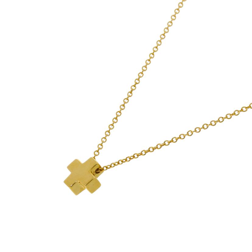TIFFANY＆Co． ティファニー/K18ローマンクロスネックレス//Aランク/18