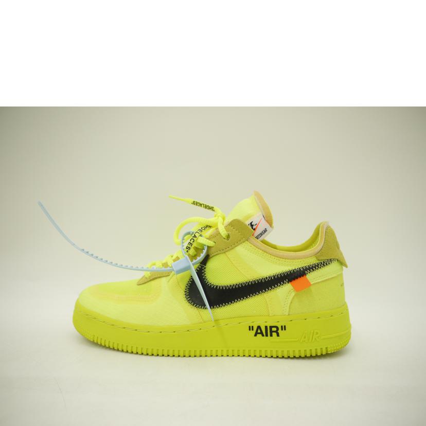 NIKE×OFF　WHITE ナイキ×オフホワイト/エアフォース1OFF　WHITE Volt＂/AO4606-700//Aランク/69