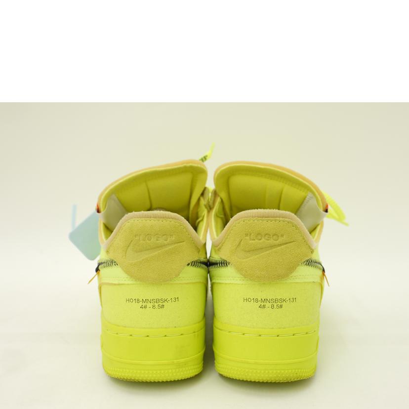 NIKE×OFF　WHITE ナイキ×オフホワイト/エアフォース1OFF　WHITE Volt＂/AO4606-700//Aランク/69