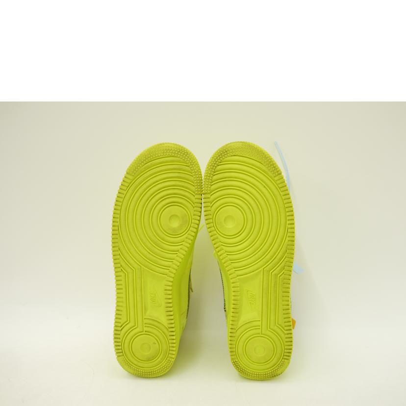NIKE×OFF　WHITE ナイキ×オフホワイト/エアフォース1OFF　WHITE Volt＂/AO4606-700//Aランク/69