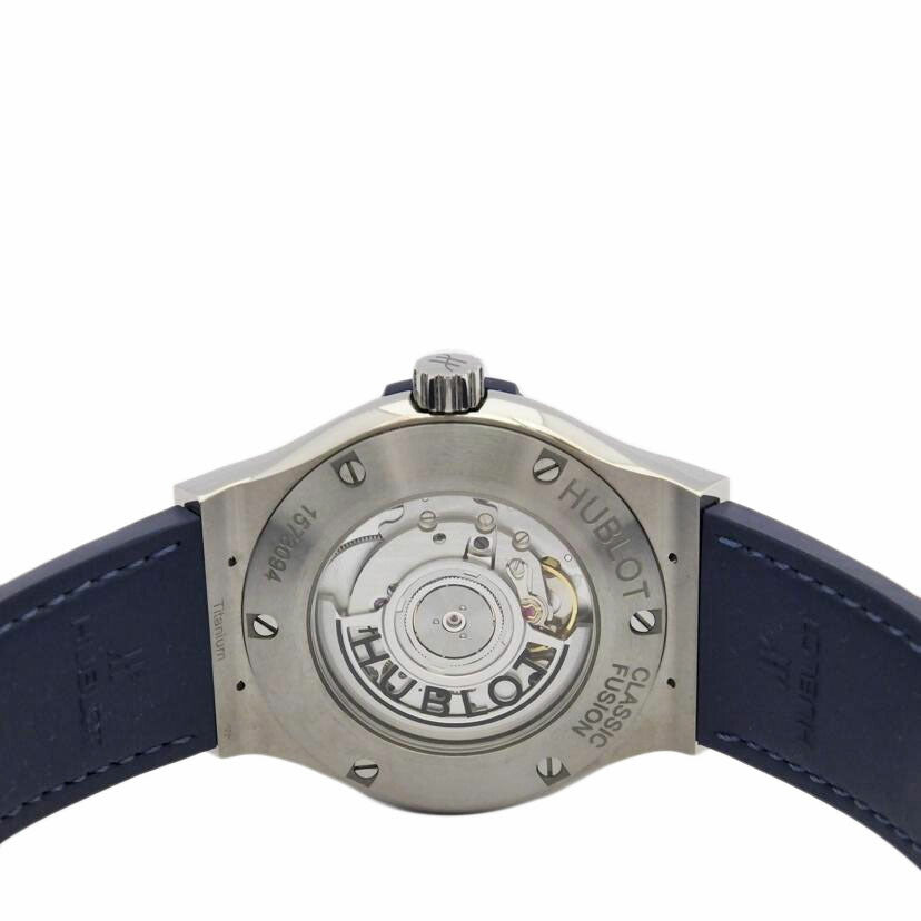 HUBLOT ウブロ/クラシックフュージョン／チタニウムブルー／メンズ自動巻き/542.NX.7170.LR//157****/Aランク/88