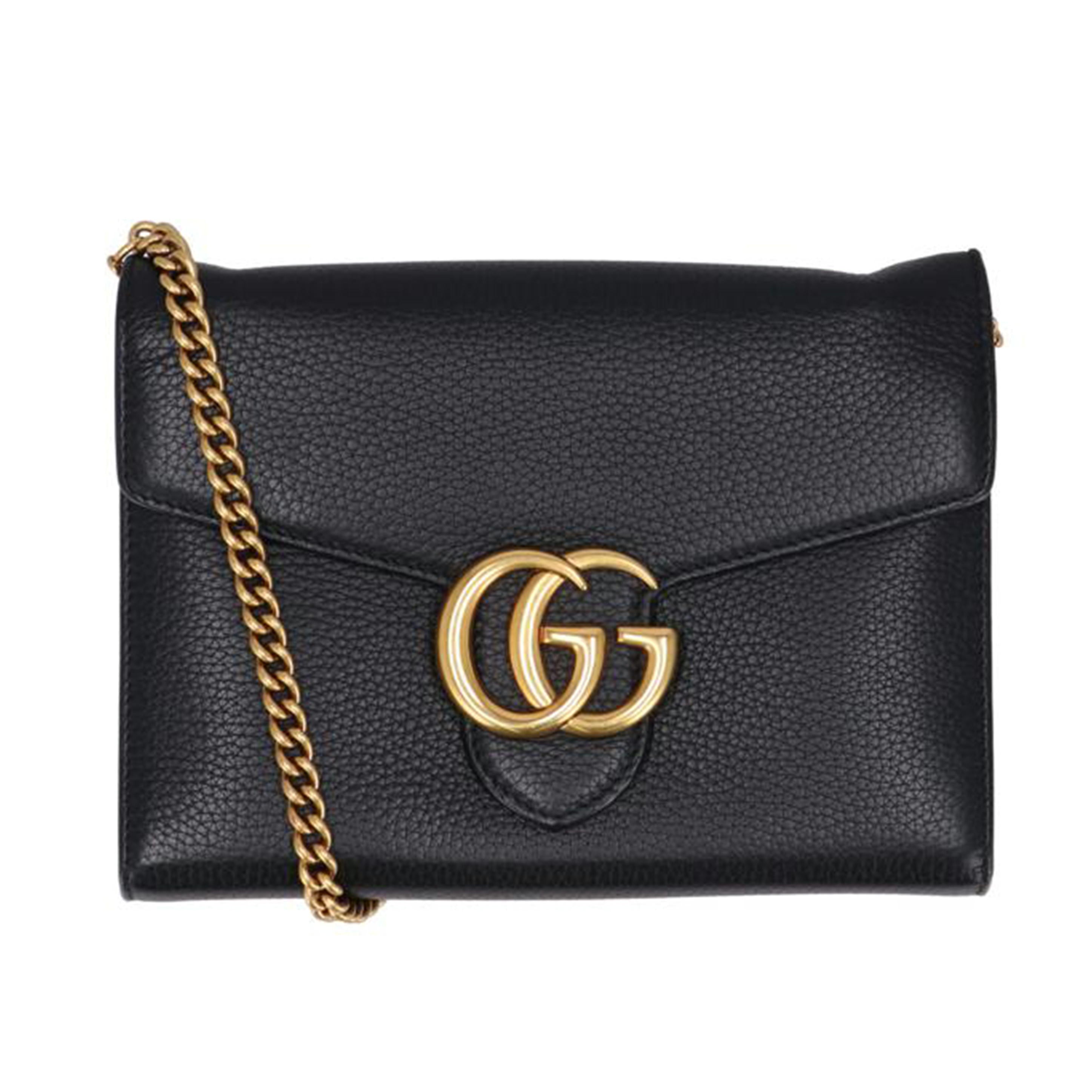 GUCCI グッチ/GGマーモントチェーンショルダー/401232//534***/Aランク/91
