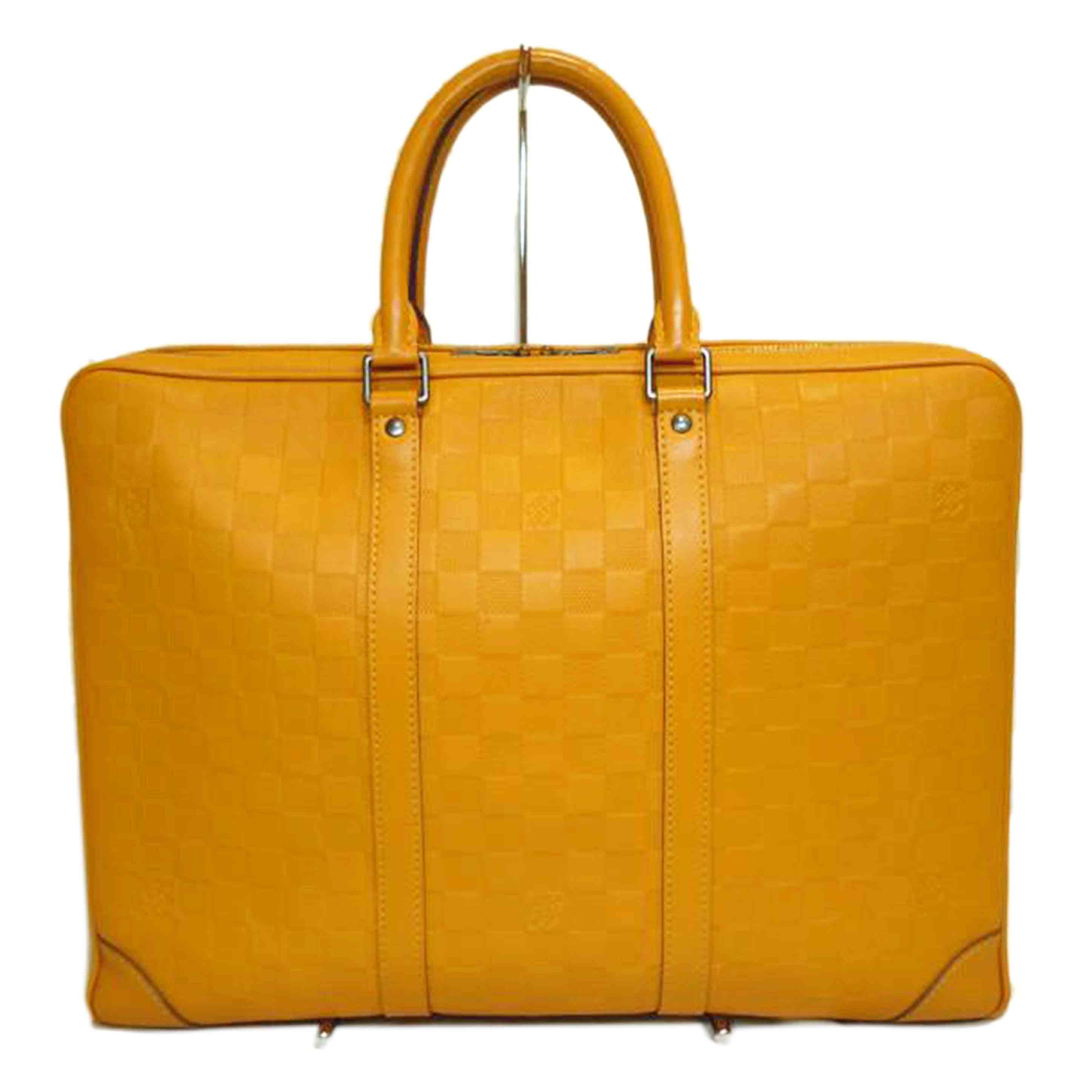 LOUIS VUITTON ルイヴィトン/ポルトドキュマンヴォワヤージュソラール/ダミエアンフィニ/オレンジ/N41218//BA1***/Aランク/92