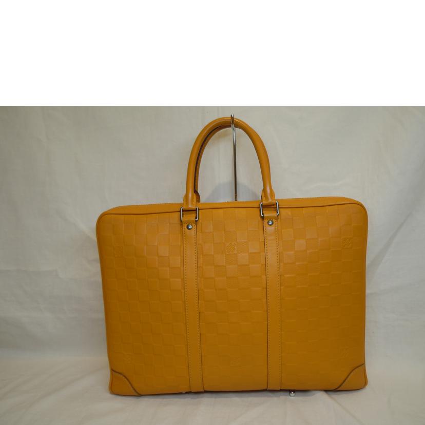 LOUIS VUITTON ルイヴィトン/ポルトドキュマンヴォワヤージュソラール/ダミエアンフィニ/オレンジ/N41218//BA1***/Aランク/92