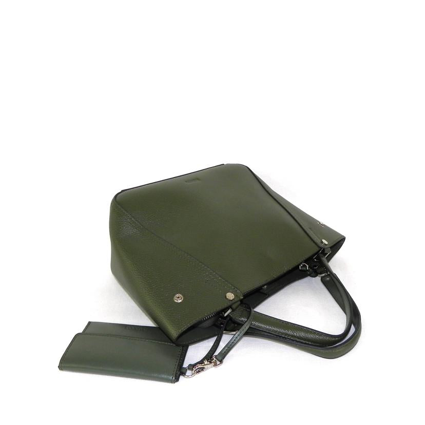 BARCOS バルコス/BARCOS／ポーチ付きハンドバッグ／オリーブグリーン//ABランク/81