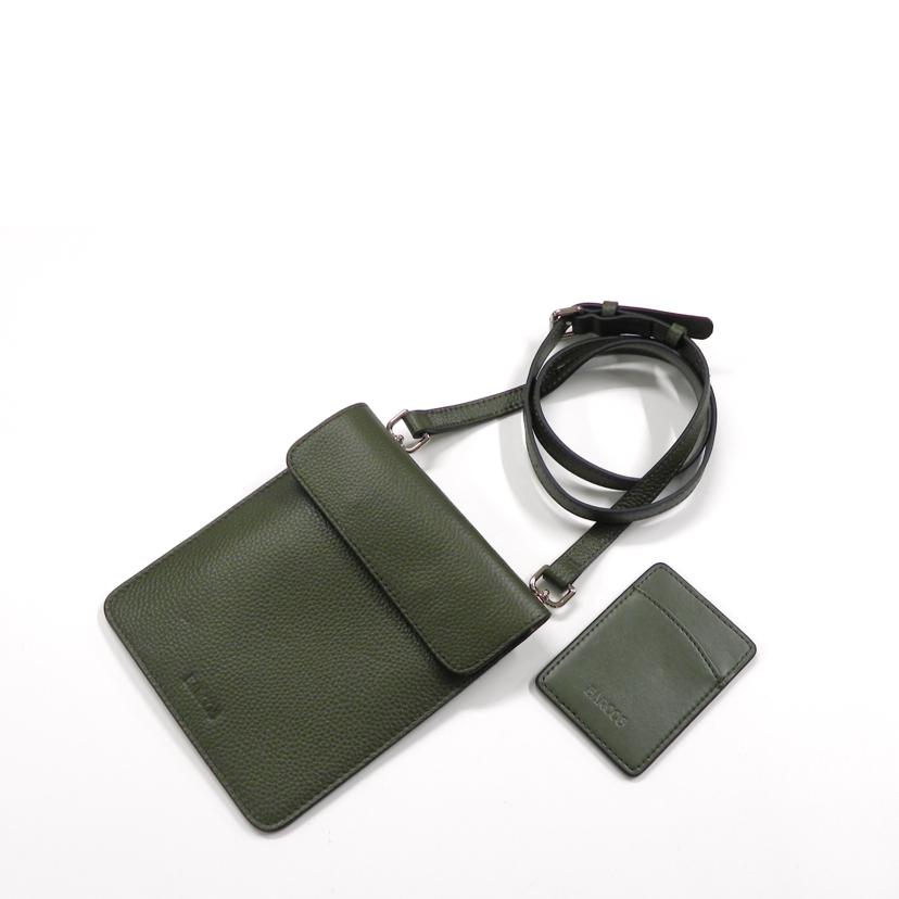 BARCOS バルコス/BARCOS／ポーチ付きハンドバッグ／オリーブグリーン//ABランク/81