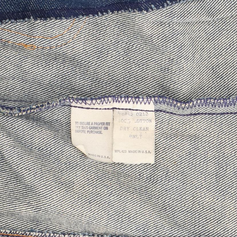 Levi’s Levis/70’s/デニムテーラードジャケット/USA製/ヴィンテージ/濃紺//ABランク/82
