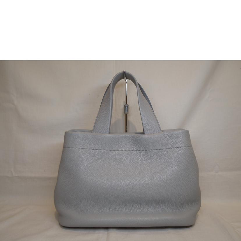 PRADA プラダ/ヴィッテロダイノスモール/パンチングロゴハンド/レザー/グレー/1BG390//180**/Aランク/92