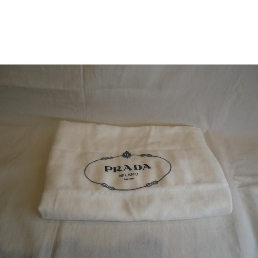 PRADA プラダ/ヴィッテロダイノスモール/パンチングロゴハンド/レザー/グレー/1BG390//180**/Aランク/92