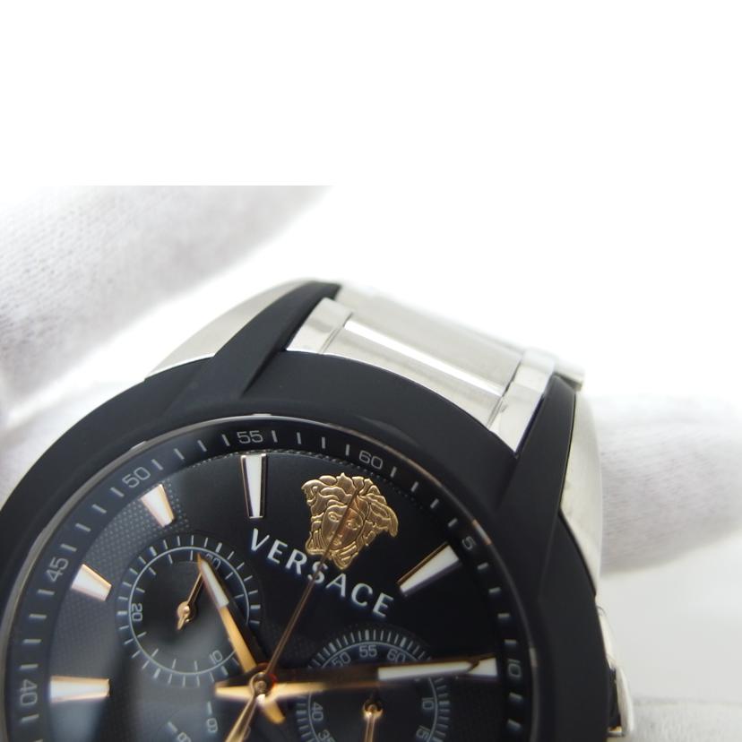VERSACE ヴェルサーチ　ヴェルサーチェ/キャラクター／クロノグラフ／ブラック文字盤／クオーツ/VEM800218//201*********/Aランク/04