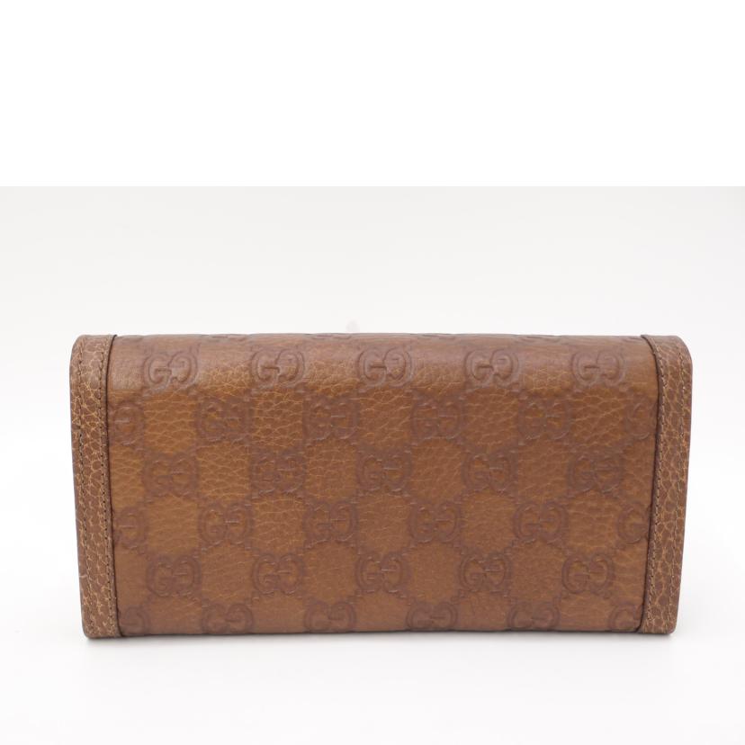 GUCCI グッチ　/グッチシマインターロッキングG二つ折り長財布／ブラウン/282431//114*/Sランク/69