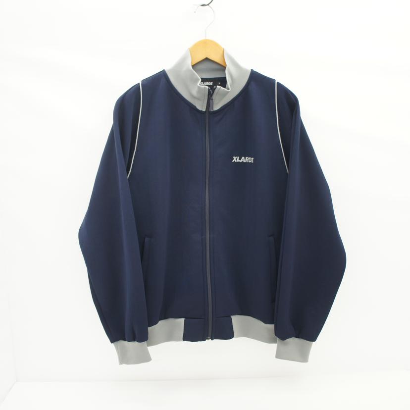 XLARGE エクストララージ/トラックジャケット　グレー×ネイビー/101243021005//ABランク/42