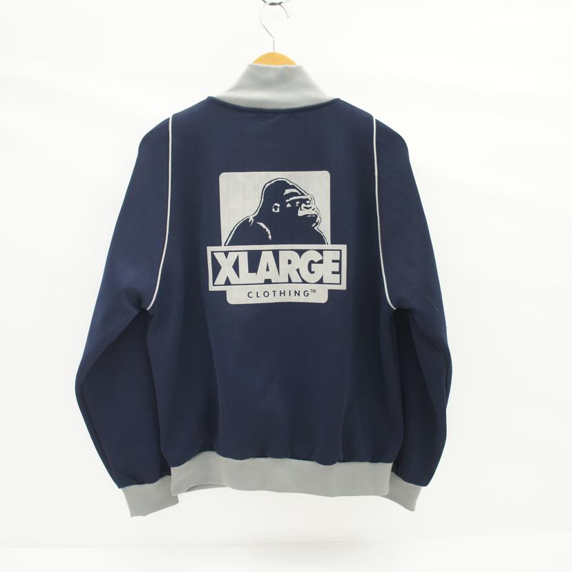 XLARGE エクストララージ/トラックジャケット　グレー×ネイビー/101243021005//ABランク/42