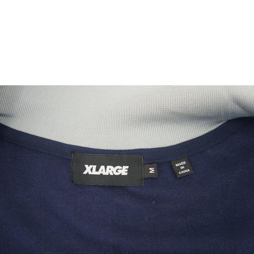 XLARGE エクストララージ/トラックジャケット　グレー×ネイビー/101243021005//ABランク/42