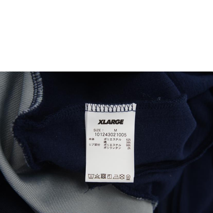 XLARGE エクストララージ/トラックジャケット　グレー×ネイビー/101243021005//ABランク/42