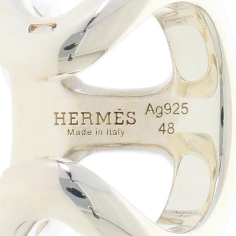 HERMES エルメス/オスモズリング／GM／＃48（8号）／Silver925//Aランク/37