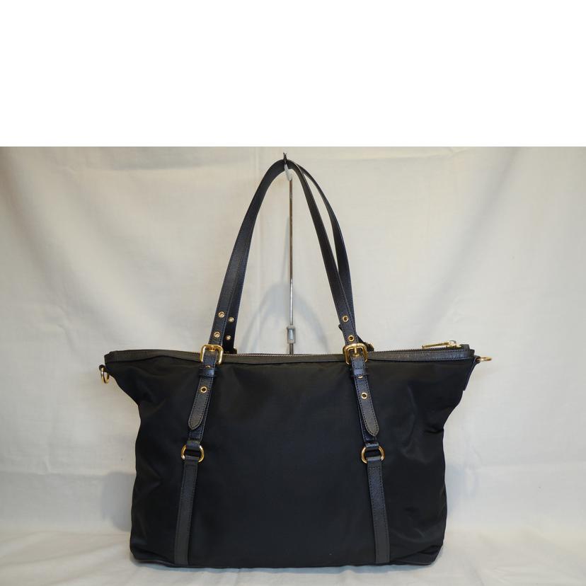 PRADA プラダ/ナイロン2WAYトートバッグブラックGD金具/1BG253//158**/ABランク/92