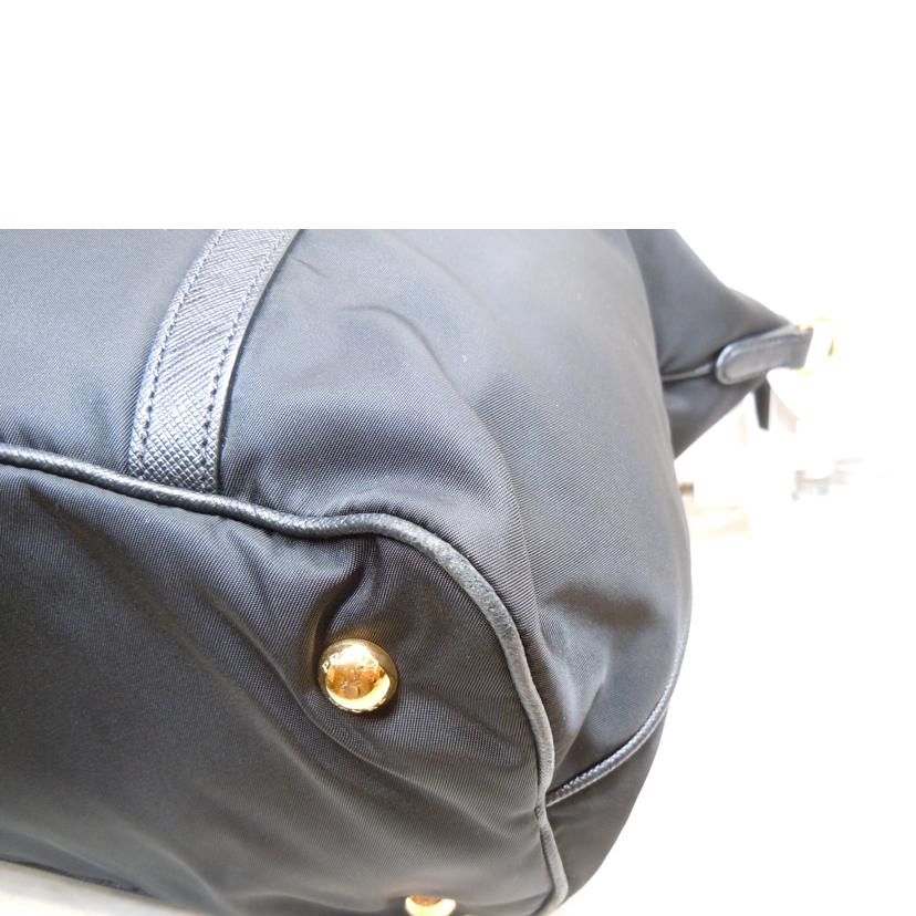 PRADA プラダ/ナイロン2WAYトートバッグブラックGD金具/1BG253//158**/ABランク/92