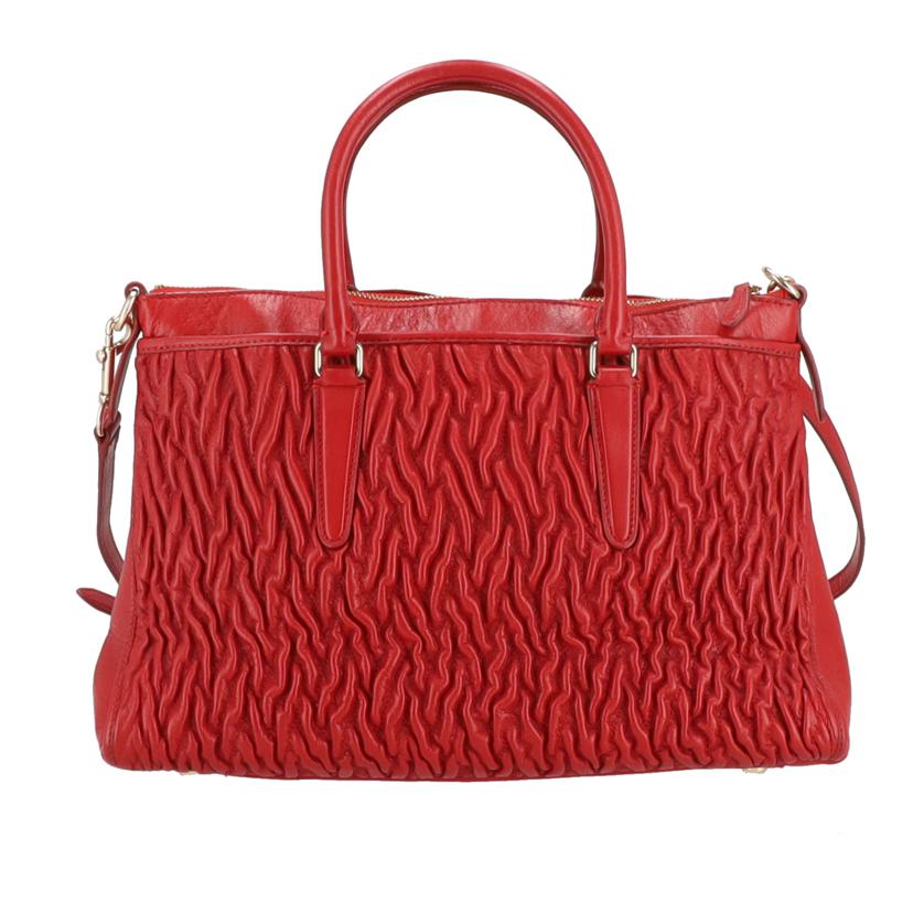 COACH コーチ/モルガンサッチェルトート／レッド/F37083//J15**/Aランク/78