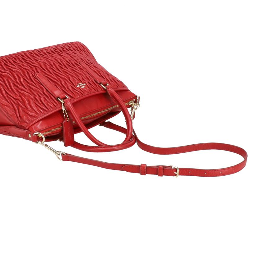 COACH コーチ/モルガンサッチェルトート／レッド/F37083//J15**/Aランク/78