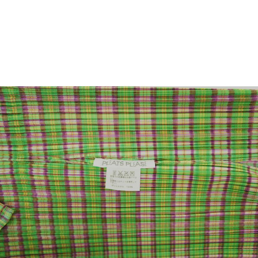 PLEATS　PLEASE プリーツプリーズ/チェック半袖ブラウス/PP51-JJ652//ABランク/75