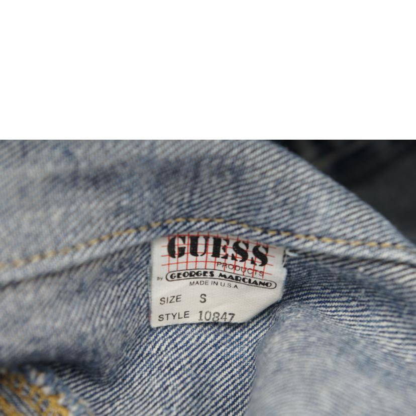 GEORGES　MARCIANO　for　GUESS ジョージズマルシアーノフォーゲス/デニムジャケット／USA製//Bランク/21