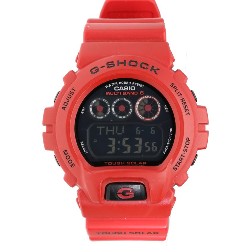 G－SHOCK カシオ/バーニングレッド／ソーラー腕時計／三つ目/GW-6900RD//202*****/Aランク/37