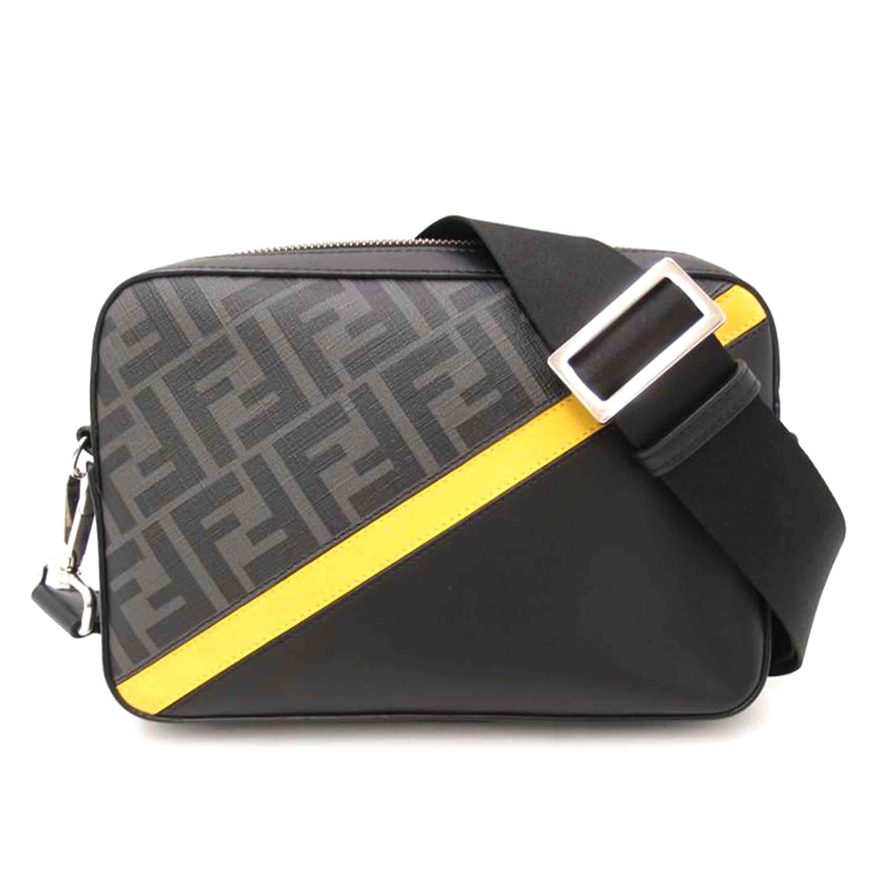 FENDI フェンディ/ダイアゴナルカメラショルダー／ブラック/7M0286//Aランク/69