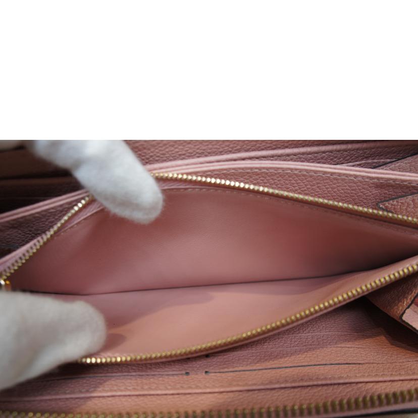LV ルイヴィトン/ジッピーウォレット／アンプラント／ローズプードル/M64090//SP1***/Aランク/92