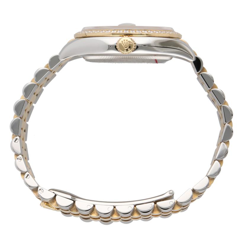 ROLEX ロレックス/デイトジャスト10PダイヤSS×YG／黒文字盤／ランダム番/116243G//39K*****/ABランク/88