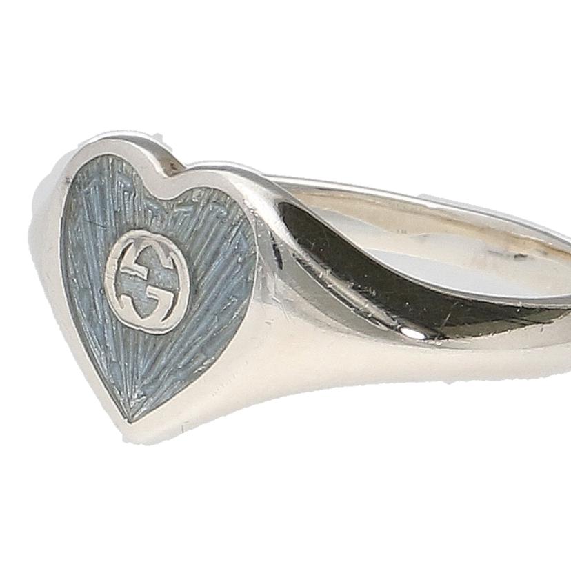 GUCCI グッチ/インターロッキングG／ハートリング／ターコイズ/ｻｲｽﾞ:18//503FI/ABランク/91