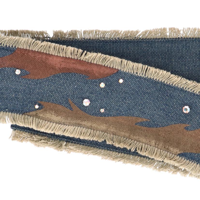 CHANEL/ココマークデニムベルト//01 */Aランク/78