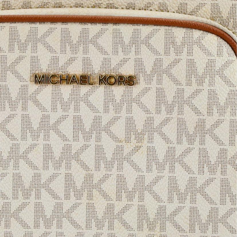 MICHAEL KORS マイケルコース/レザーMK柄ショルダーチェーンクロスボディ 白/35F1GTVC2B//Bランク/42